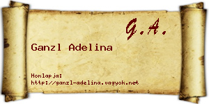 Ganzl Adelina névjegykártya